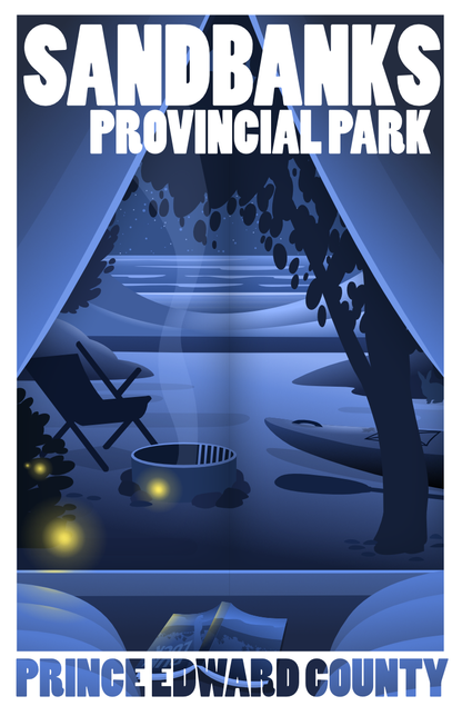 Parc provincial Sandbanks la Nuit